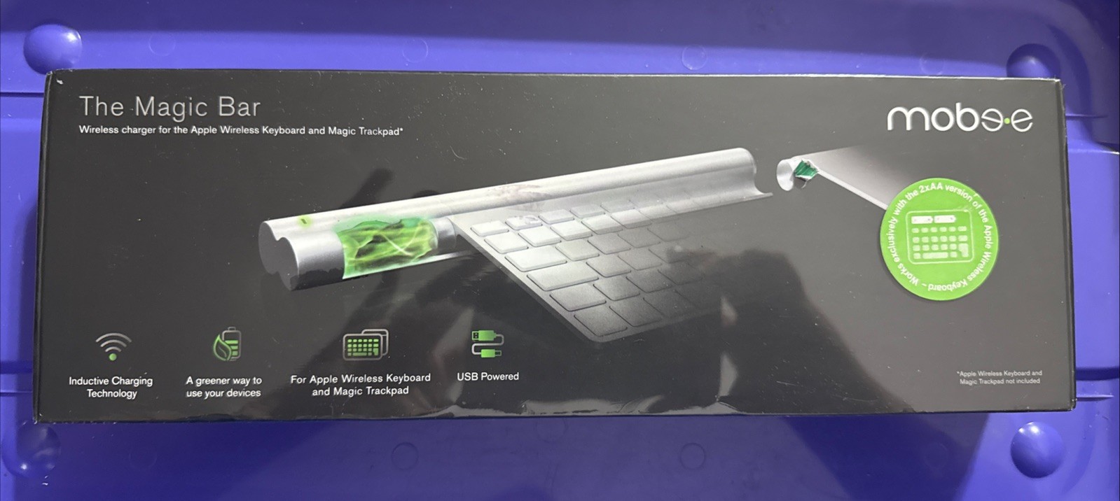 Mobee The Magic Bar Wireless Charger Apple Wireless Keyboard Magic Trackpad B5