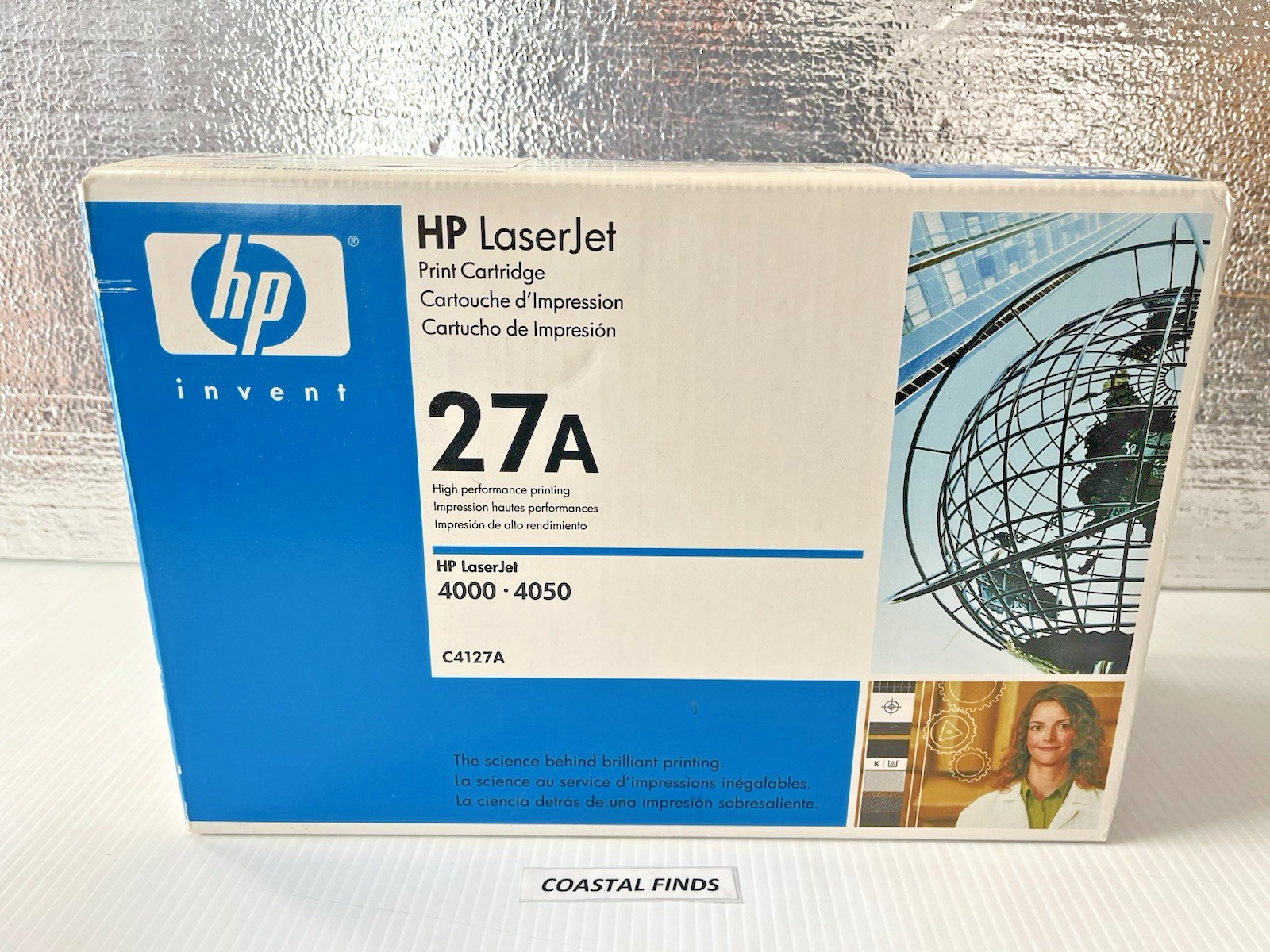 HP 27A Black Toner Cartridge C4127A OEM NEW Genuine Sealed Laserjet 4000 4050