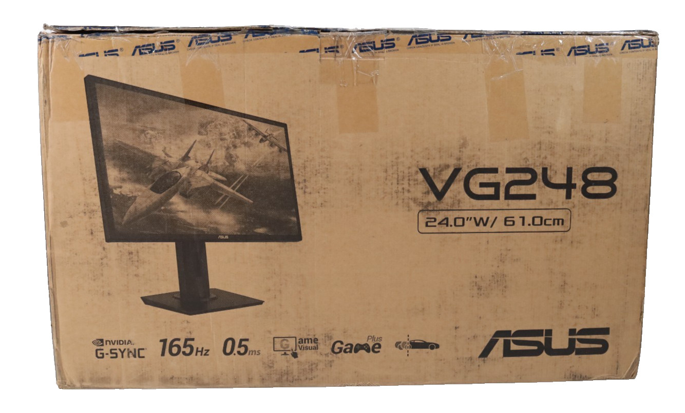 New ASUS VG248QG 24" FHD 165Hz 0.5ms G-Sync Compatible Gaming Monitor