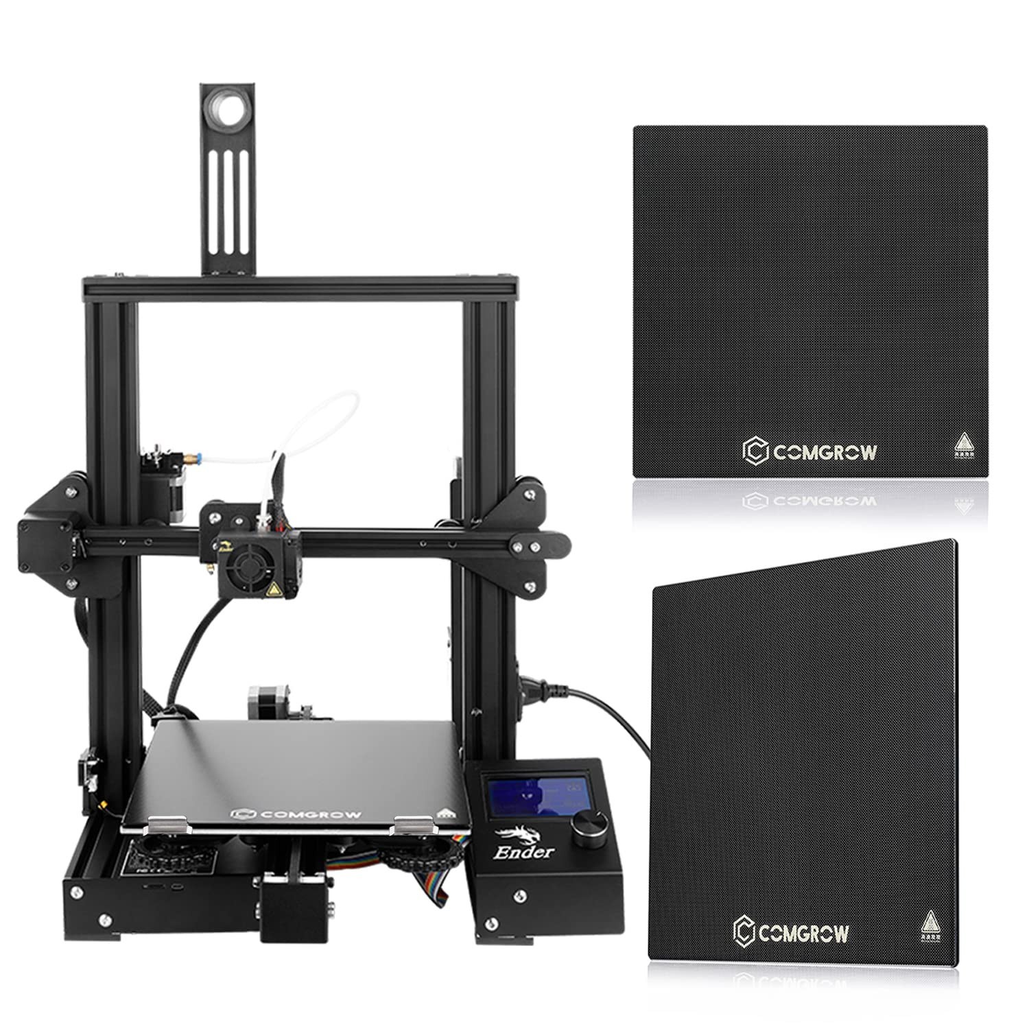 2PCS Tempered Glass Bed for Ender 3 Pro/V2/Neo, 235x235mm Build Plate with Clips
