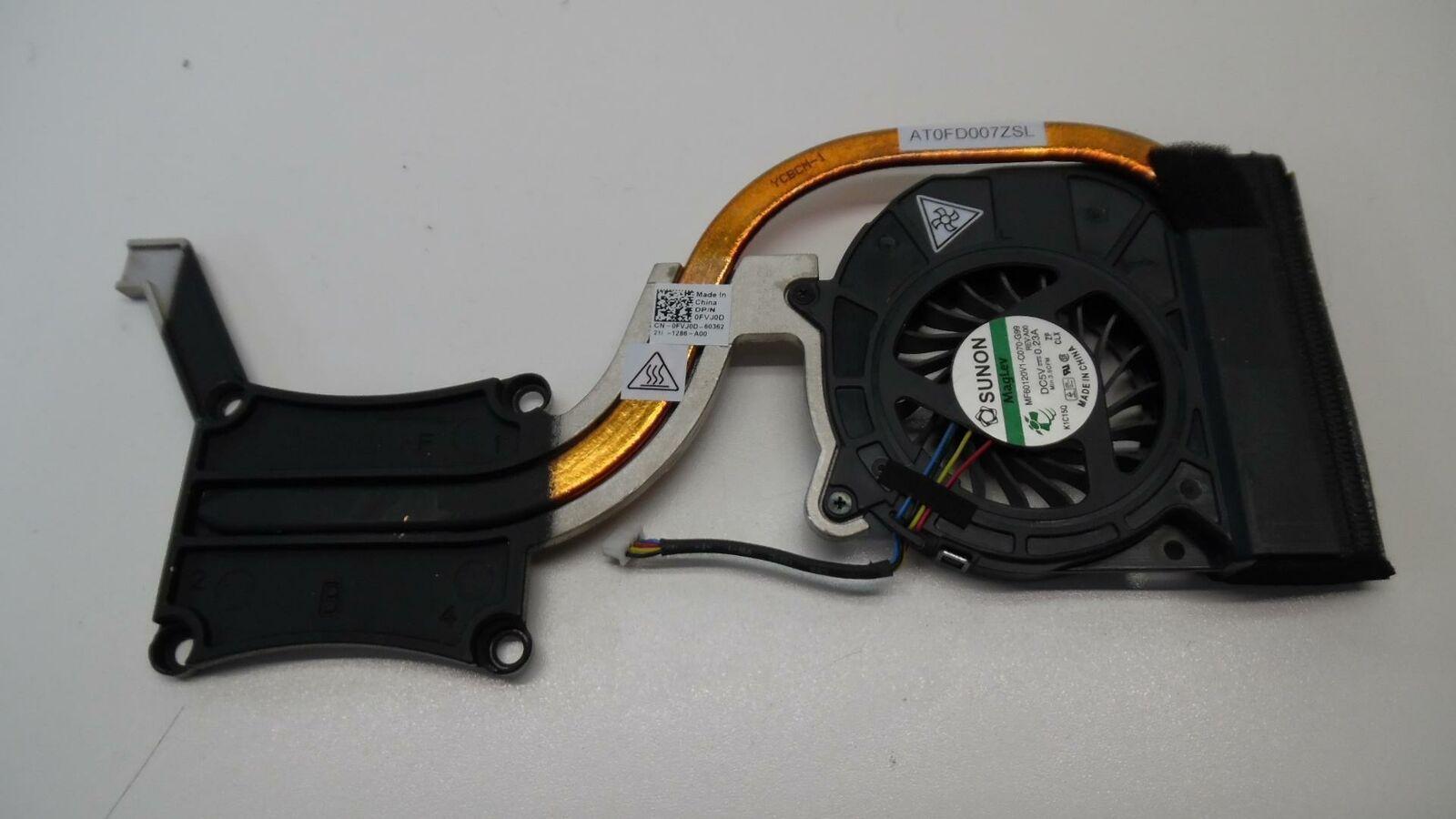 OEM CPU Fan w/ Heatsink & Screws for Dell Latitude E6420 - FVJ0D 0FVJ0D