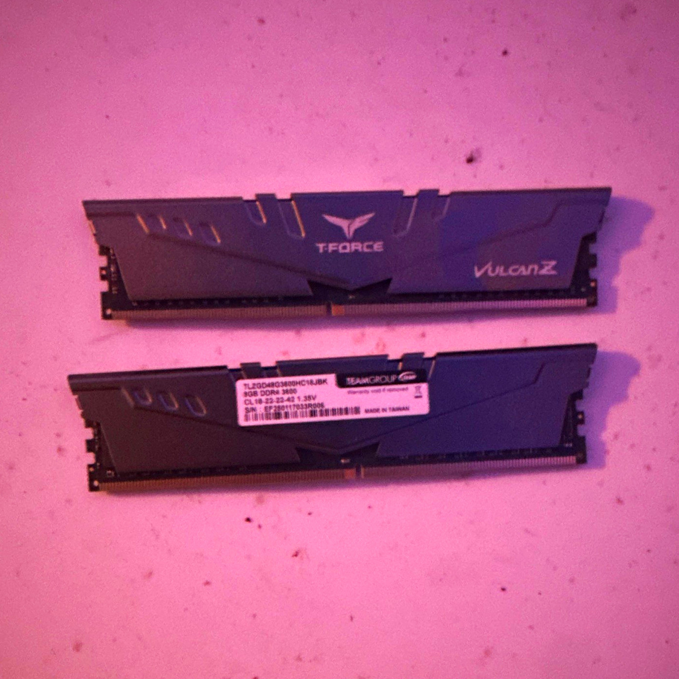 TEAMGROUP T-FORCE Vulcan Z 16GB (2x8GB) DDR4-3600 DIMM 288-Pin Non-ECC