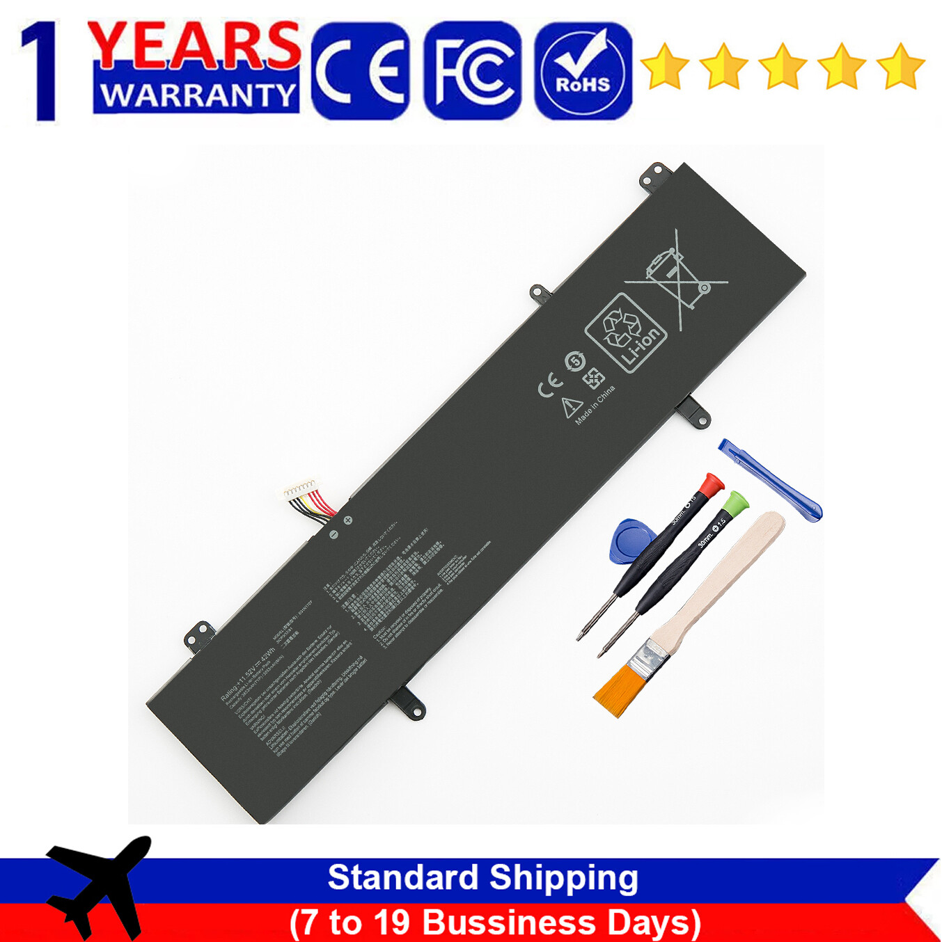 B31N1707 Battery For Asus S4100V S4200U VivoBook 14 X411UA X411UQ S410UN S410UQ