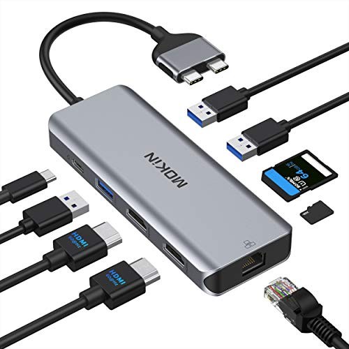 MOKiN 9 IN 2 MacBook Pro Docking Station Dual Monitor  - MODEL MOUC0306