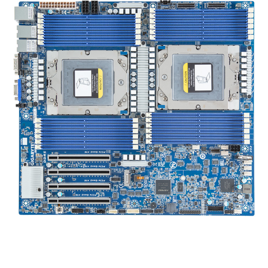 Gigabyte MZ73-LM0 (rev. 2.0) support AMD EPYC 9004 9654 9334 9554 400W server