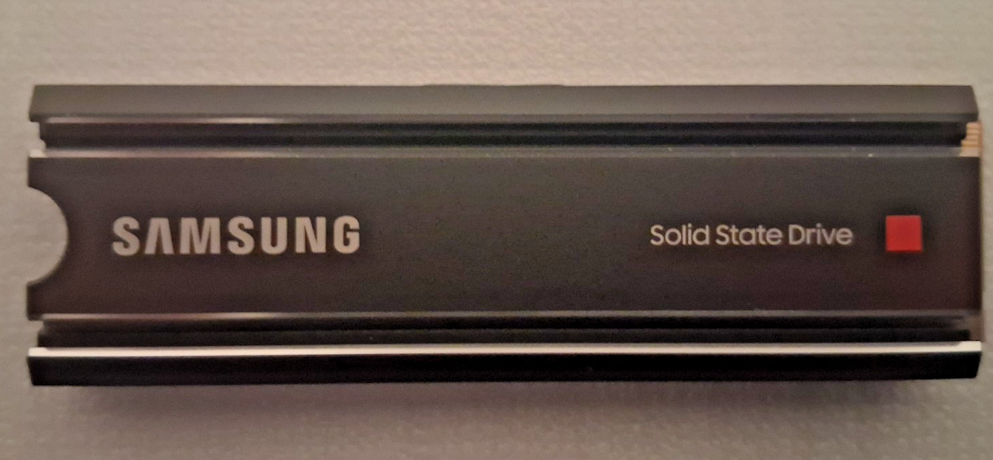 Samsung 980 PRO 1TB NVMe SSD w/ Heatsink PCIe 4.0 M.2 PS5 Tested Working