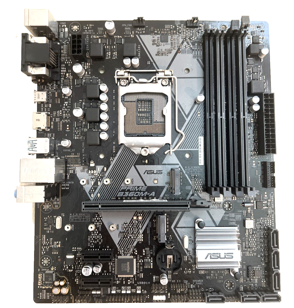 ASUS PRIME B360M A motherboard LGA1151  DVI+VGA+HDMI M-ATX
