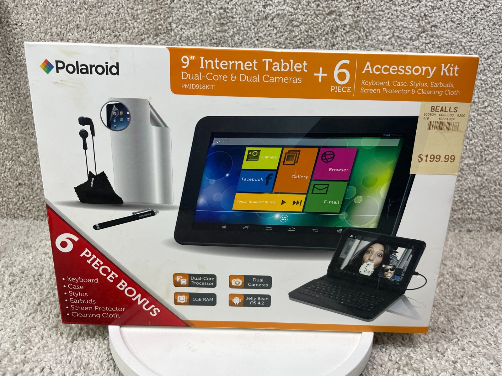 Polaroid 9" Internet Tablet Dual Core Processor & Camera 1GB RAM Jelly Bean OS