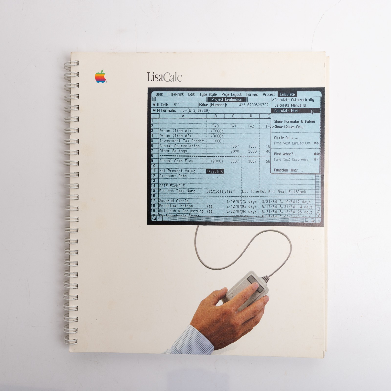 Vintage Apple Lisa Calc  Manual