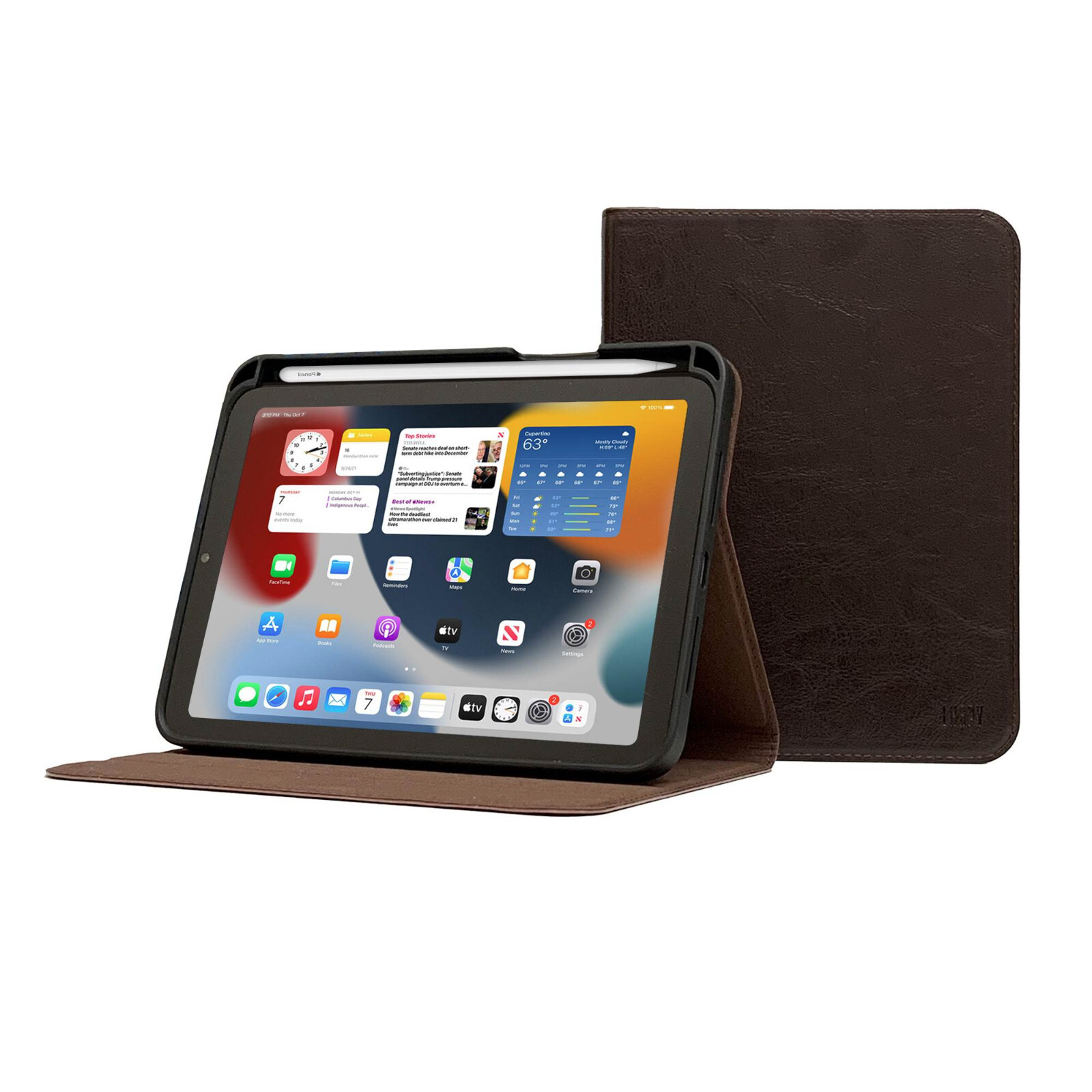 iPad A16 Genuine Leather Case - 11th Gen - With Pencil Holder - Sleep/Wake