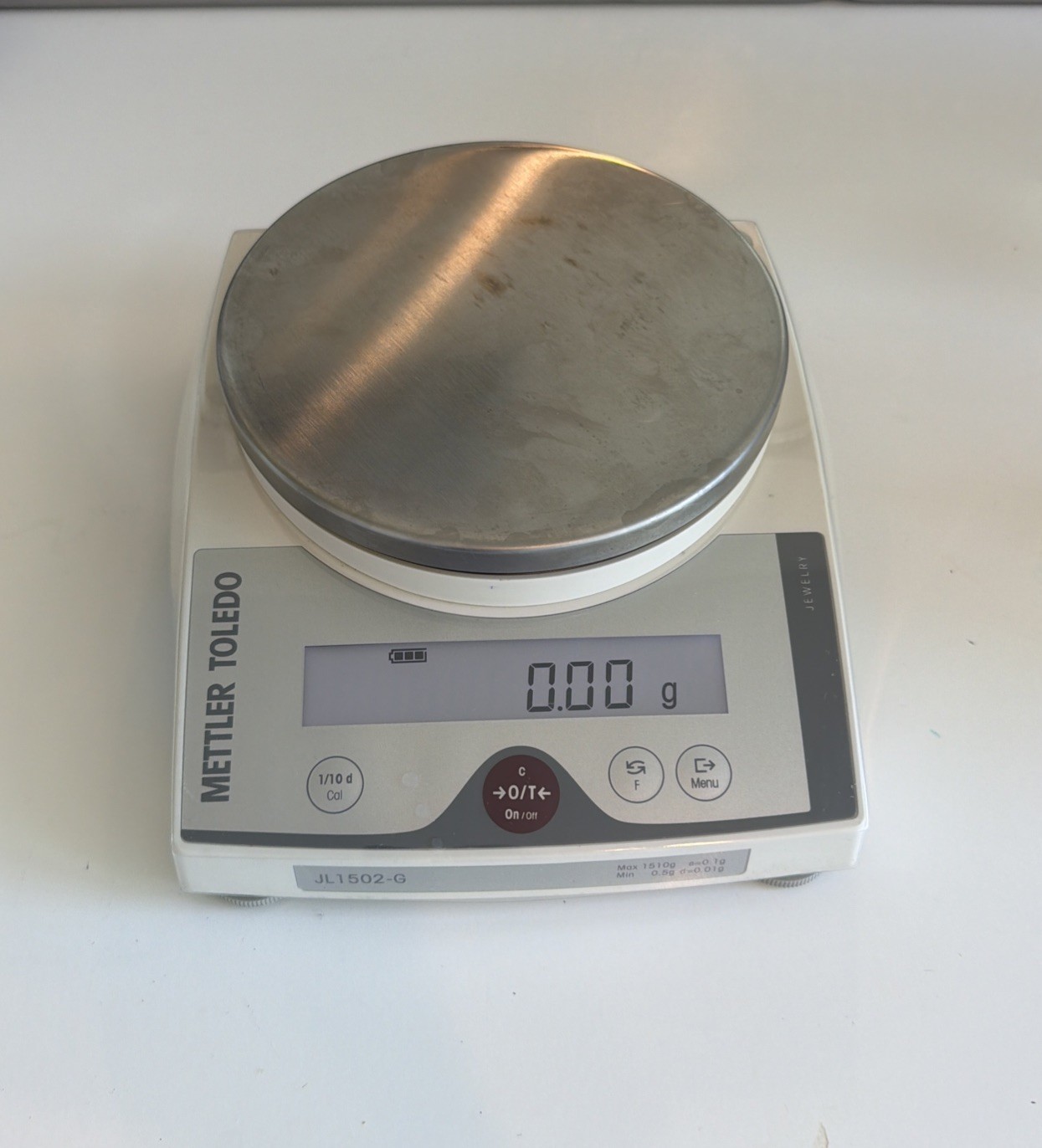 METTLER TOLEDO JL602-G Jewelry/gold Balance max load 610 g  readability 0.01 g