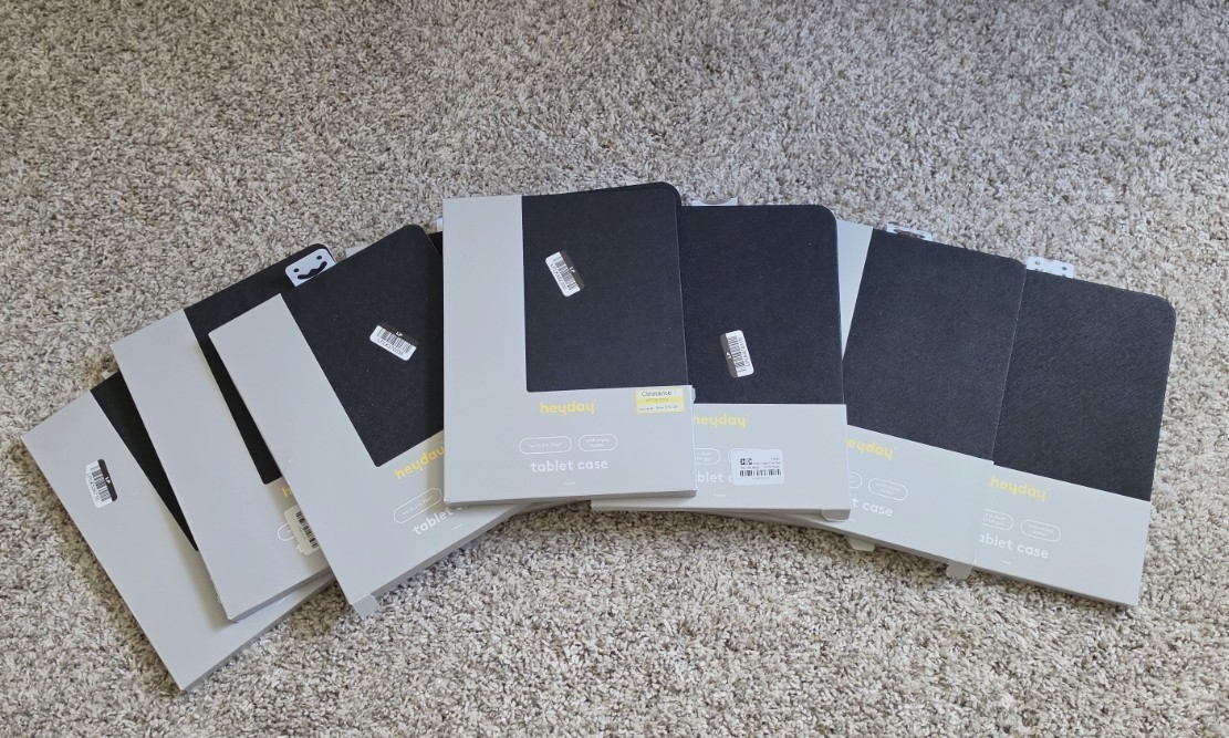 Lot of 10 heyday  Tablet Folio Cases for Ipad 10.9"  (10th & 11th Gen) Stand