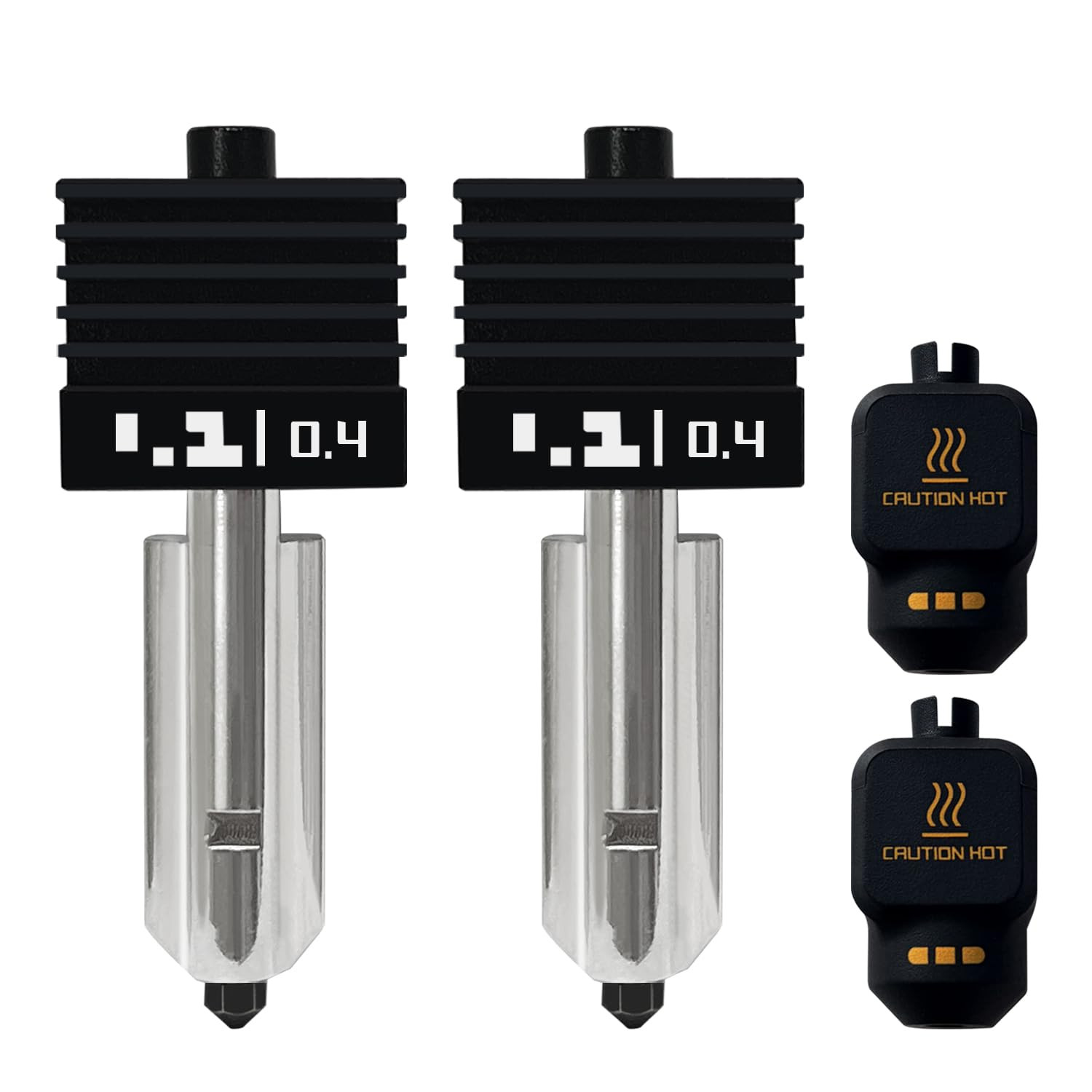 2PK 0.4MM P2S Hotend with Hardened Nozzle for P2S/X2D/H2 Series