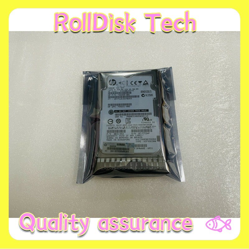 New 759208-B21 HP 300GB 15K 2.5" 12G SC SAS SFF HDD 759546-001 748385-001