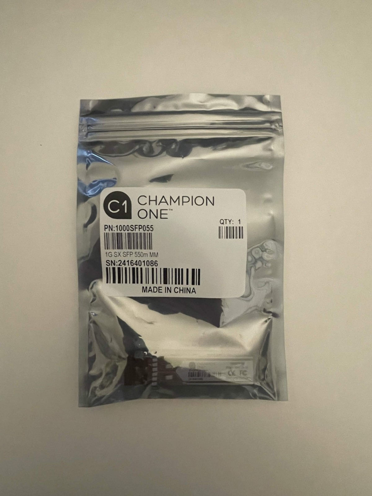 Champion One Class 1 Laser 1000SFP055 Transceiver
