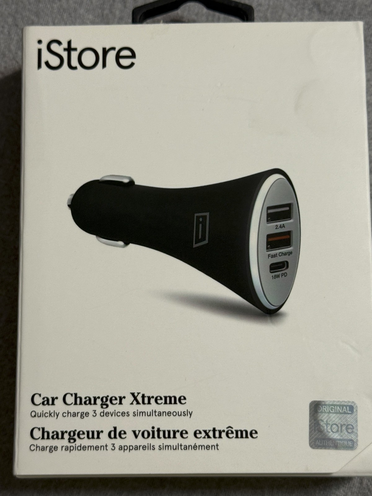 iStore Car Charger Extreme - ist-20100 - 3 Port, 18W PD MAX