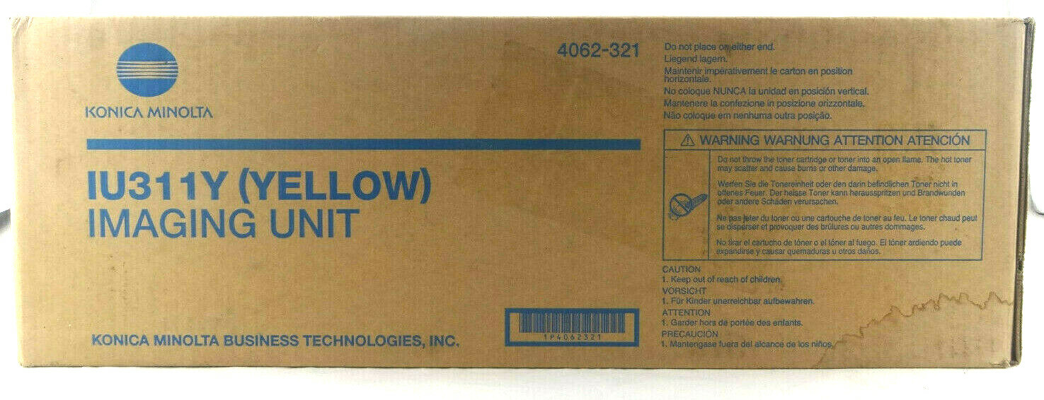 Genuine Konica Minolta IU-311Y IU311Y Yellow Imaging Unit OEM New 