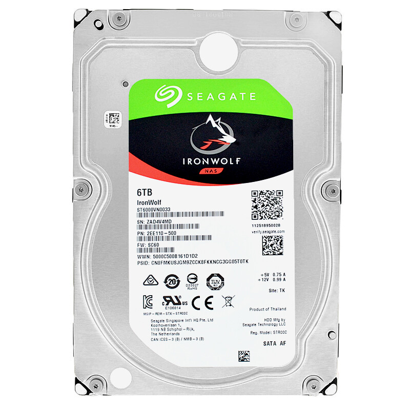 Seagate ST6000VN0033 6TB 256MB Cache 7200Rpm Sata III 3.5'' inch