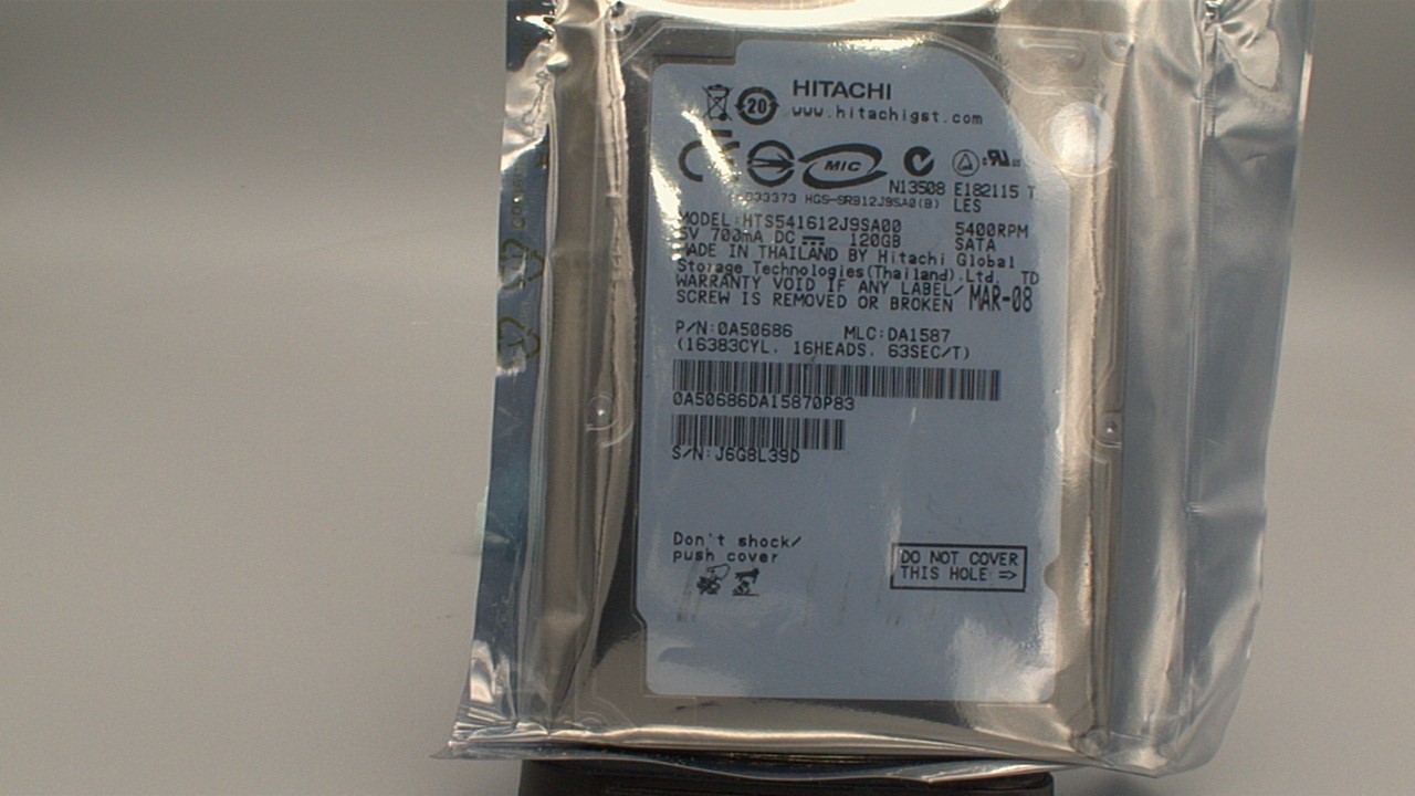 Hitachi Travelstar 7K200 80GB 7200RPM 2.5" SATA Laptop Hard Drive -