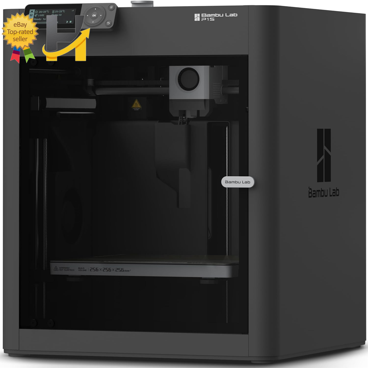 P1S 3D Printer Ready To Use FDM 3D Printer Beginner Friendly Ecosystem High Spee
