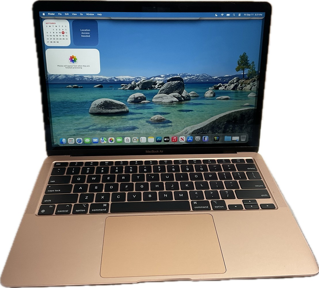 APPLE A2337 MacBook Air 8GB memory and 245.11GB storage Rosegold/pink