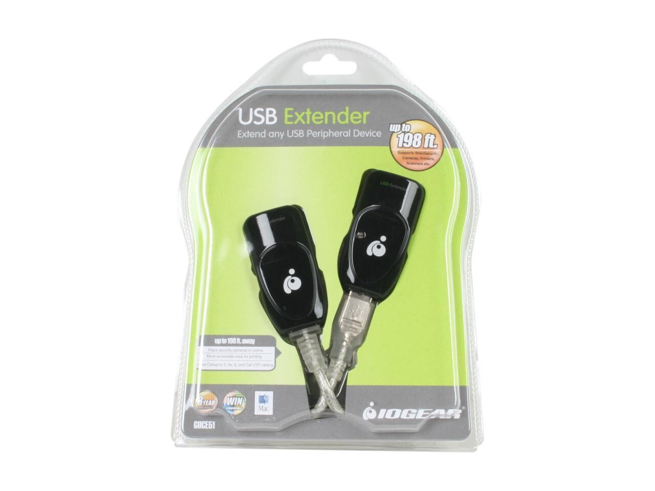 IOGEAR USB Ethernet Extender GUCE51 - USB extender GUCE51