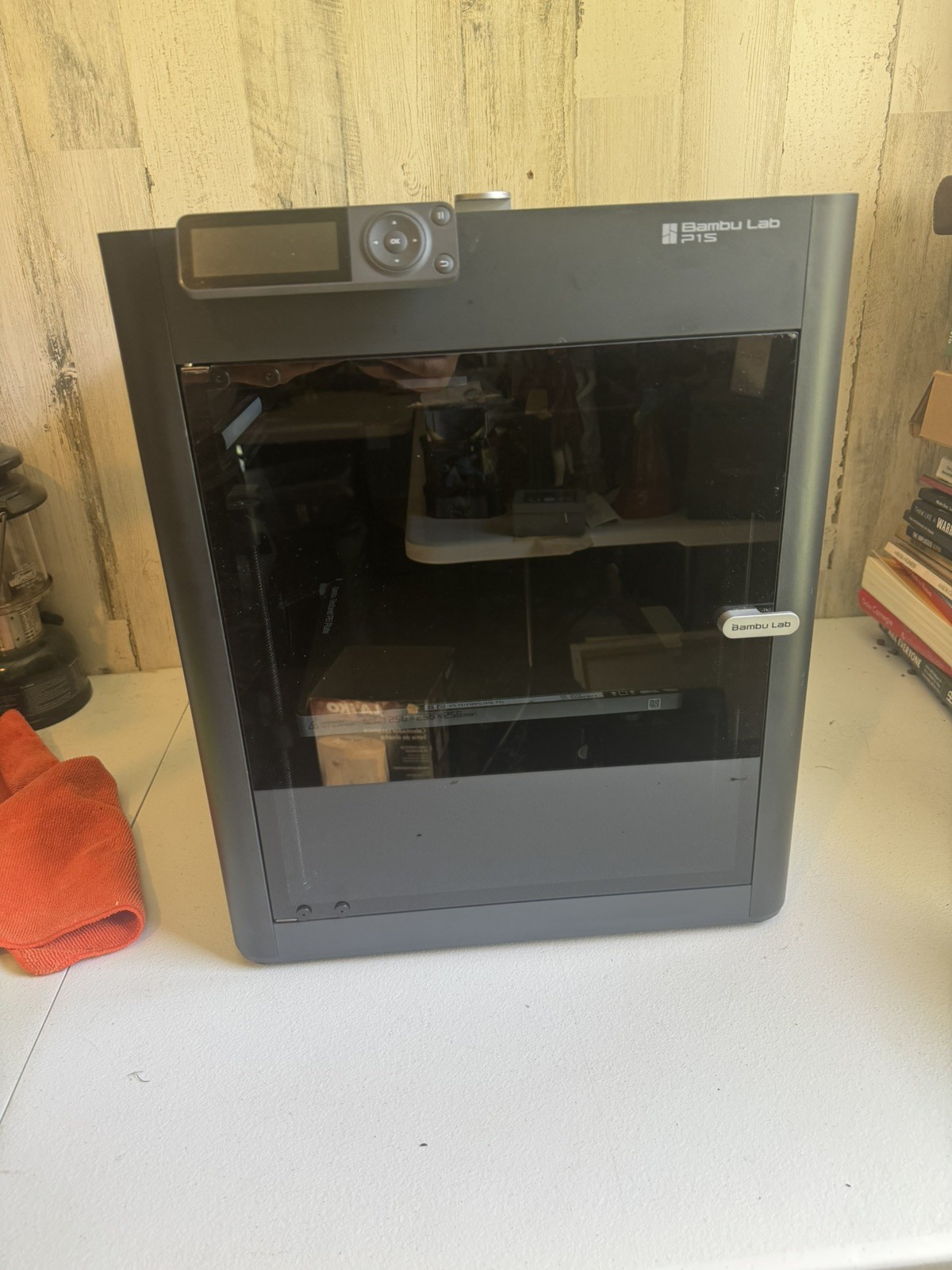 Bambu Lab P1S 3D Printer Black – NO AMS – Tested, Works Great – Watch Video