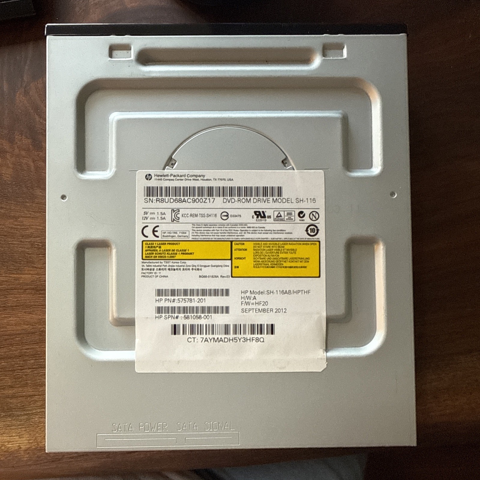 HP DVD-ROM Drive – Model SH-116AB/HPTHF (Used)
