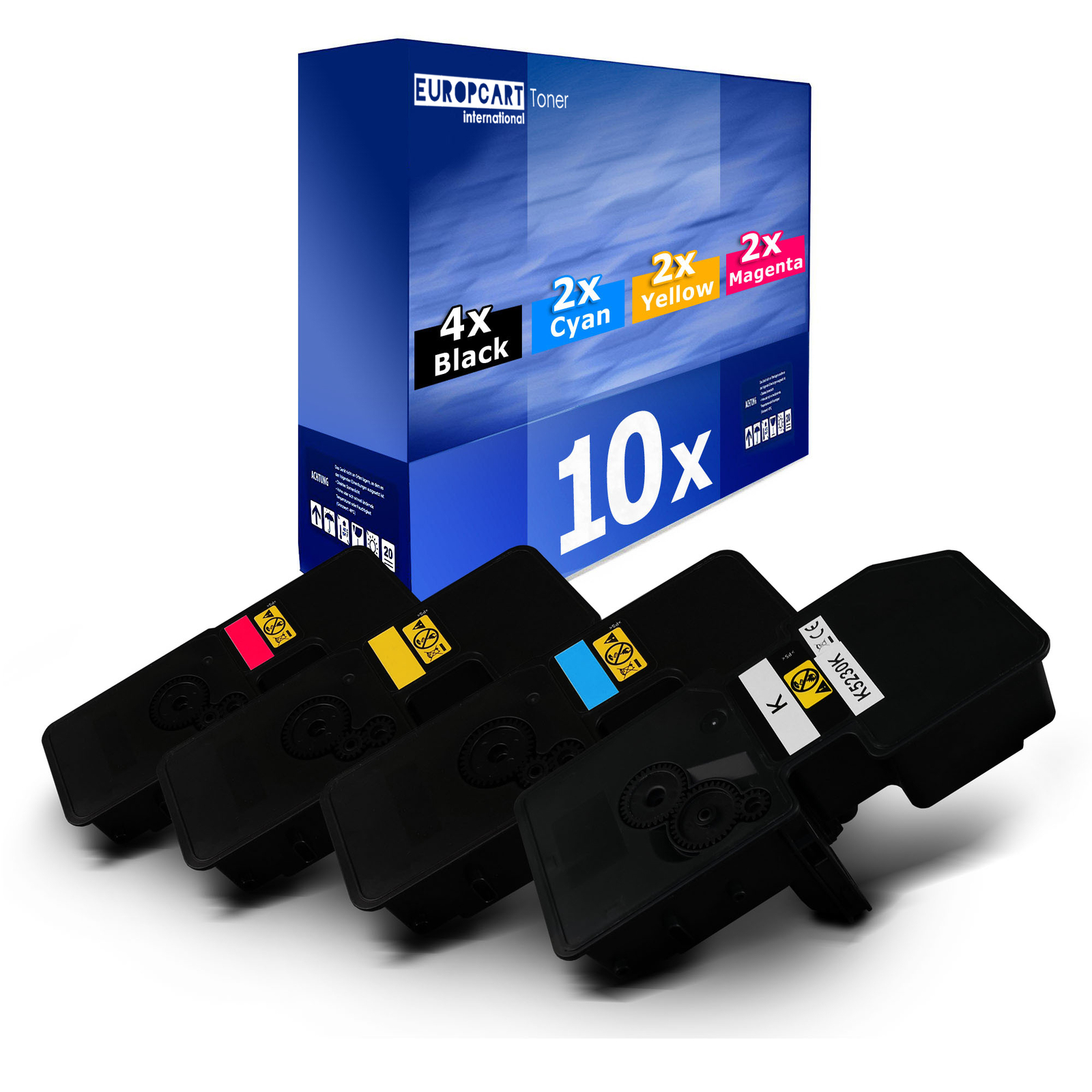 10x Europcart Cartridge for Kyocera Ecosys M-5526-cdw
