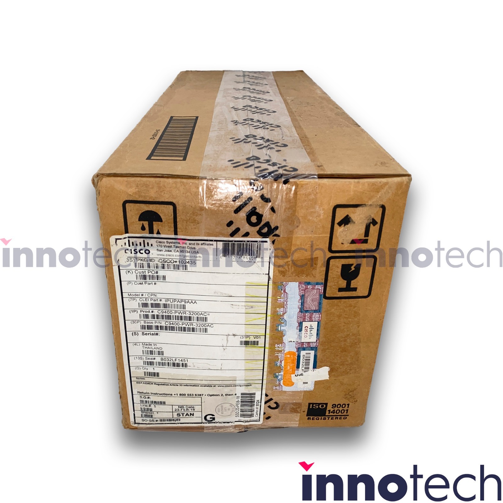 Cisco C9400-PWR-3200AC 3200Watt Supply New Sealed