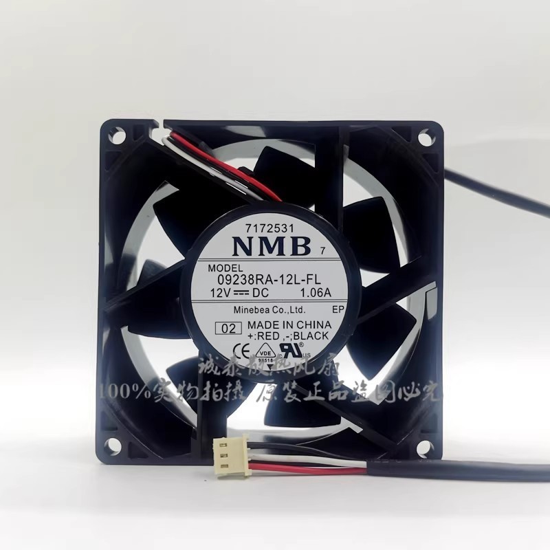 1PCS Genuine NMB 09238RA-12L-FL 12V 1.06A 9CM 9038 High-Flow Cooling Fan