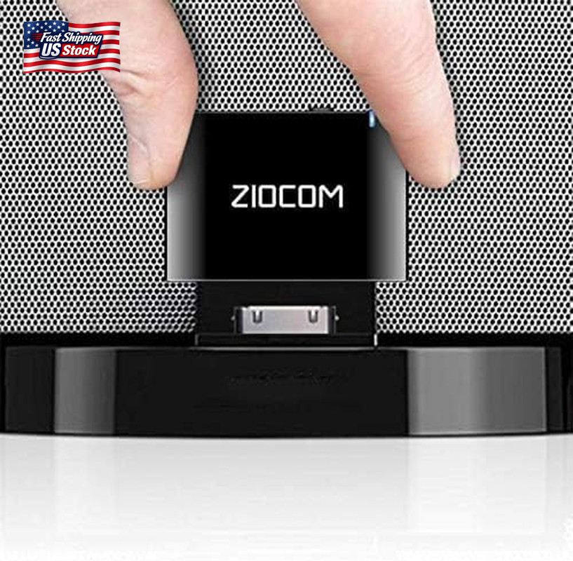 ZIOCOM 30 Pin Bluetooth Adapter Receiver for Bose Ipod Sounddock
