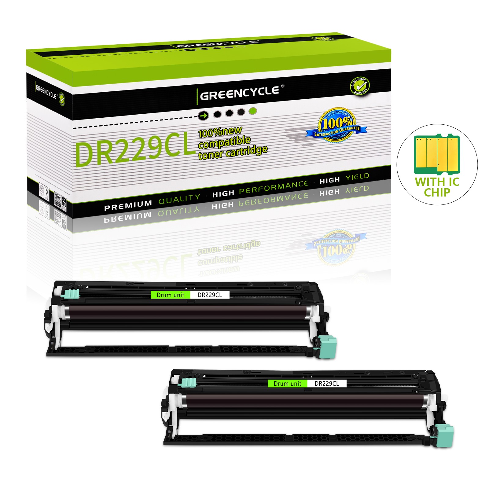 2PK DR229CL Drum Fits for Brother MFC-8515DN 8520DN 8810DW 8910DW 8950DW 8950DWT
