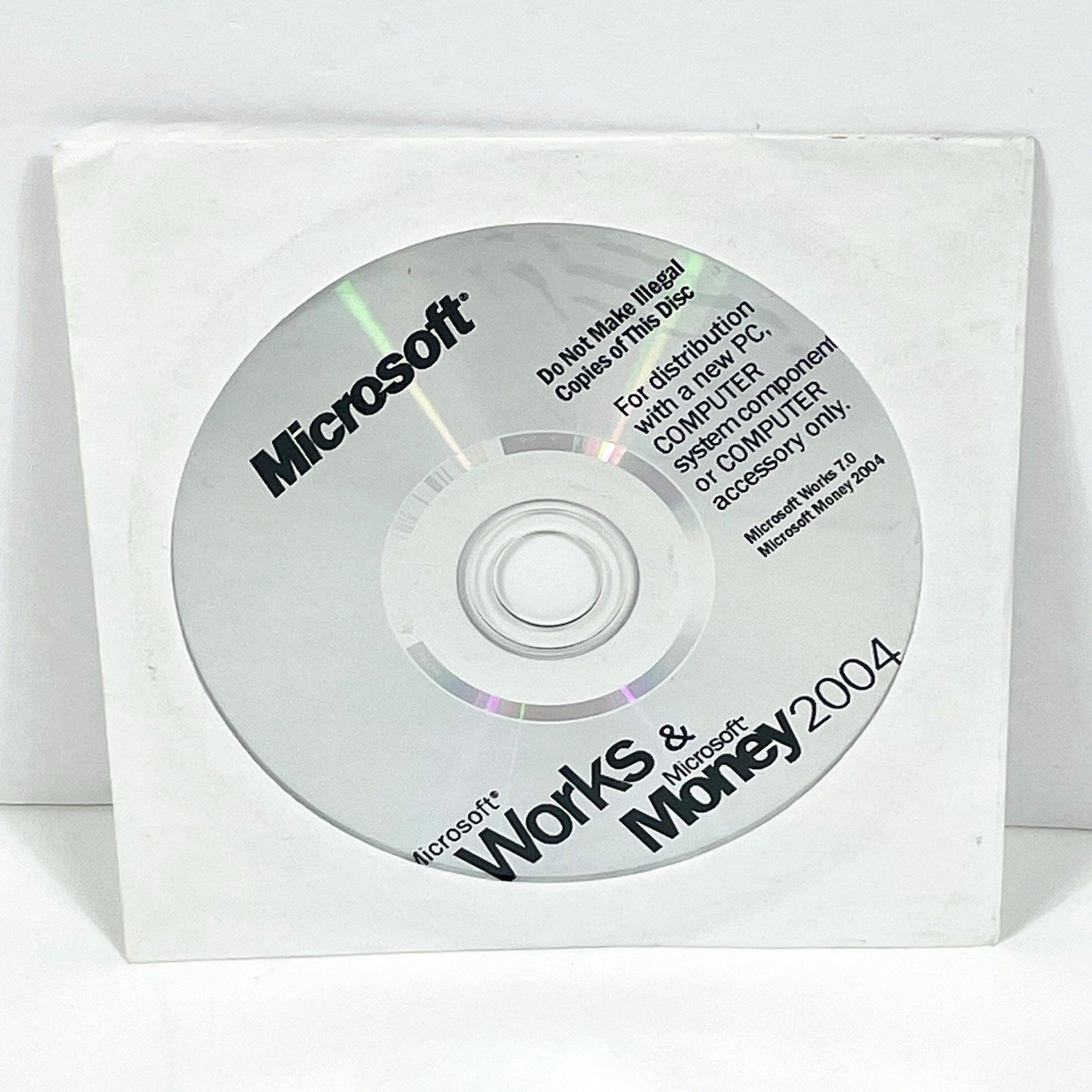 Microsoft Works And Money 2004 PC Software w/ Product Key, Sealed