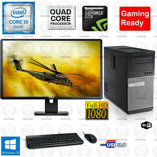 Fortnite GTA 5 Gaming PC Desktop Compute QuadCore i5 8GB 750Ti 1TB Win10 Bundle 