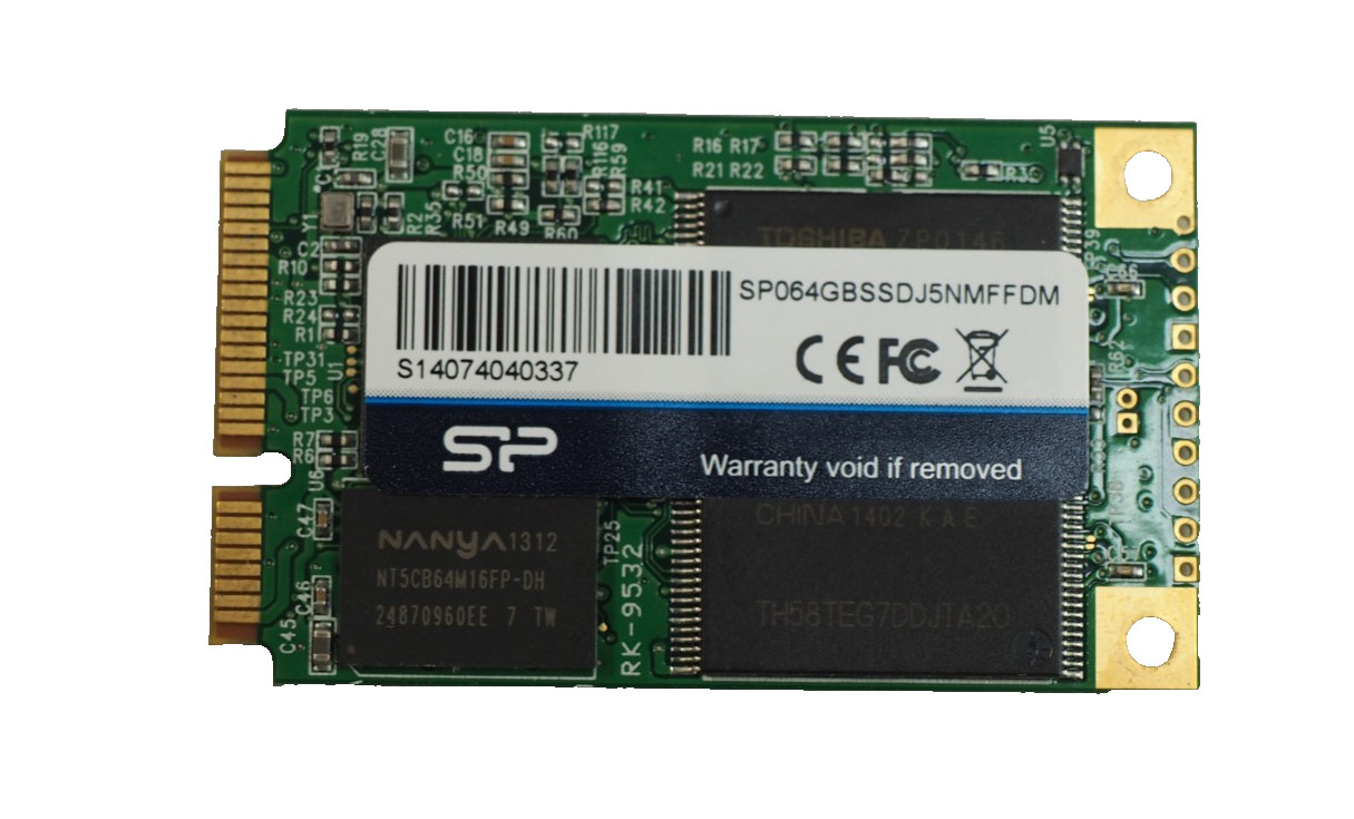 Silicon Power SP064GBSSDJ5NMFFDM 64gb SSD mSATA Drive