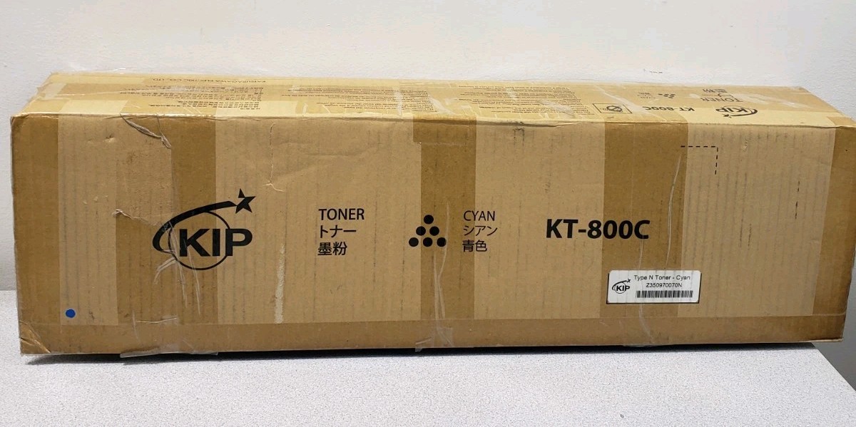 Kip KT-800C Genuine Cyan Toner Cartridge Type N 2 Pack