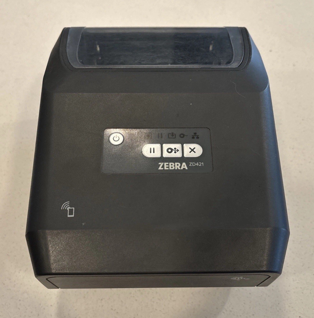 Zebra ZD421 Thermal Transfer Barcode Label Printer USB