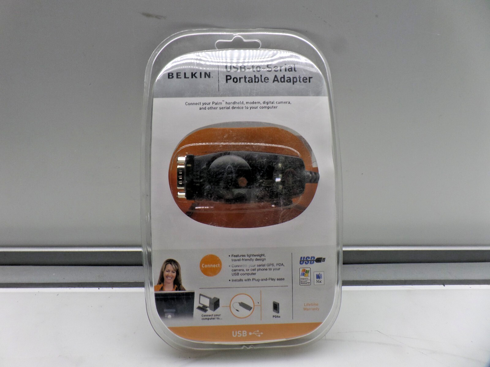 Genuine Belkin USB-to-Serial Portable PC Adapter