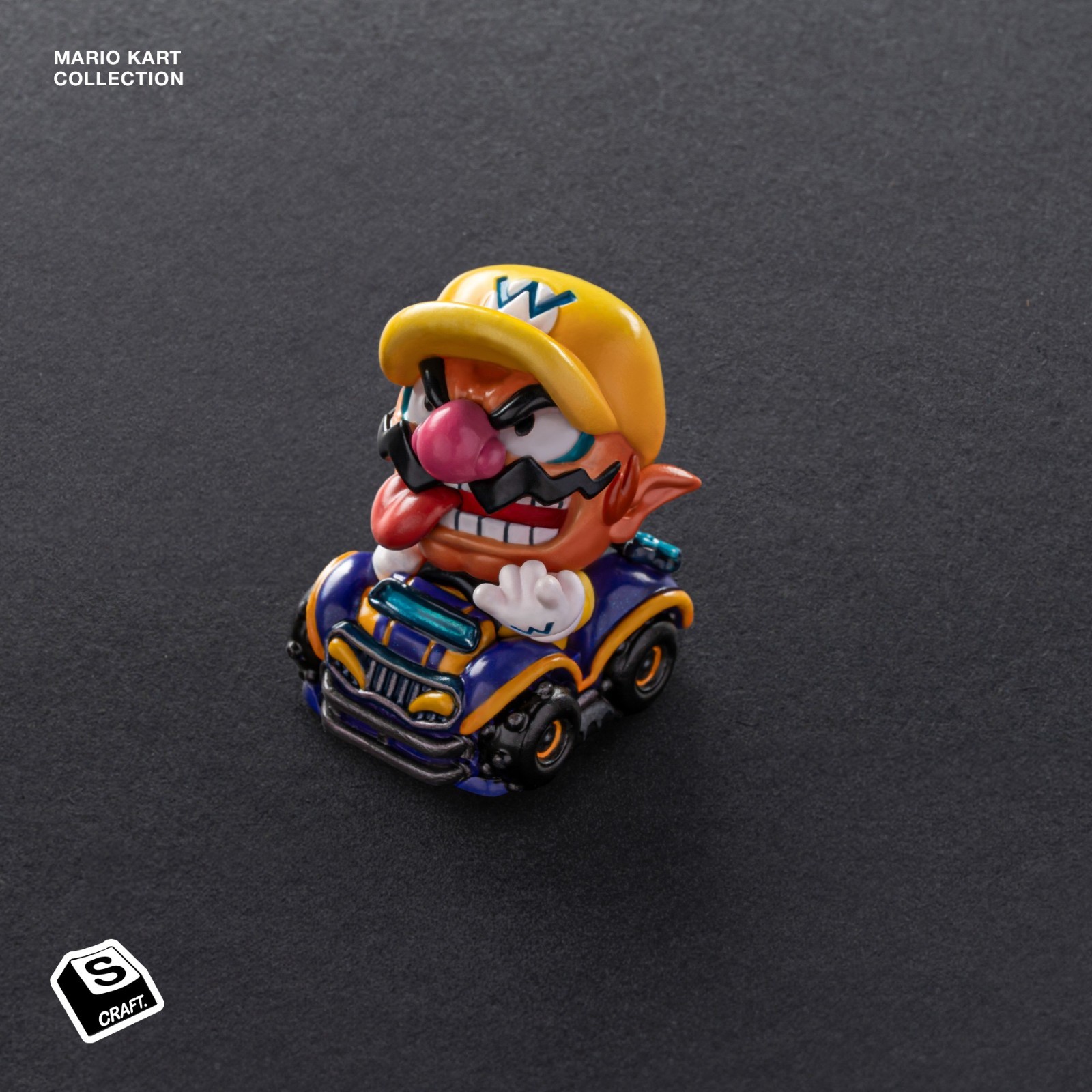 S-Craft Mario Kart Artisan Keycap Wario Hand-Painted Cherry MX