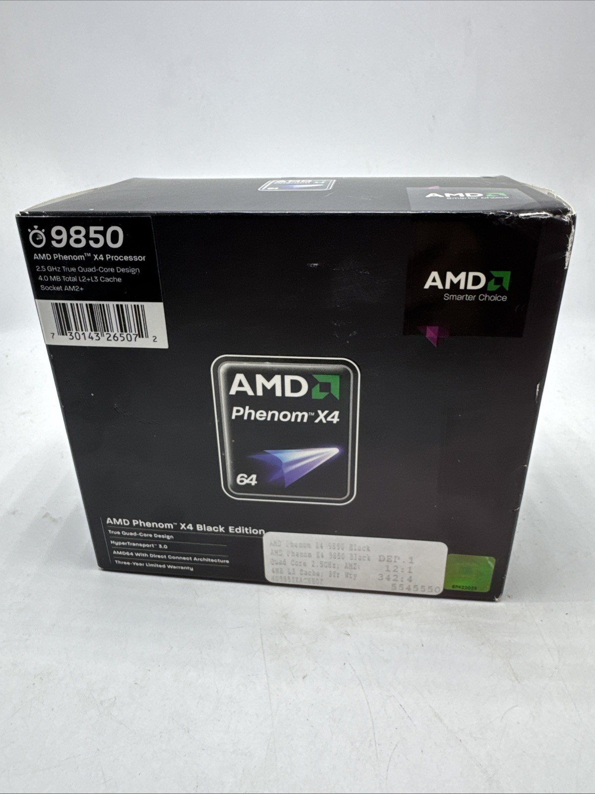 AMD Phenom X4 9850 "Black Edition" 2.5GHz Quad-Core CPU-HD985ZXAJ4BGH