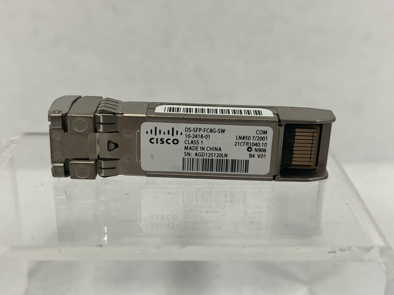 Cisco DS-SFP-FC8G-SW 8Gb Short Wave SFP+ Fibre Channel Transceiver 10-2418-01