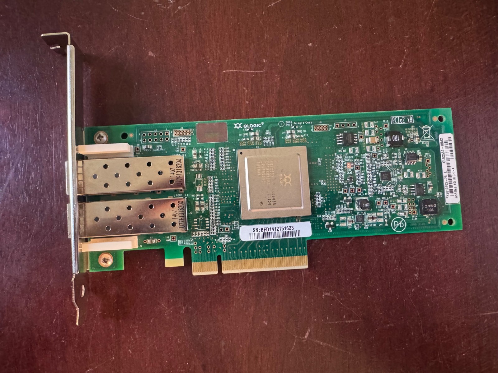 NetApp QLogic QLE2562-IBMX 8GB Dual Port Fiber Channel
