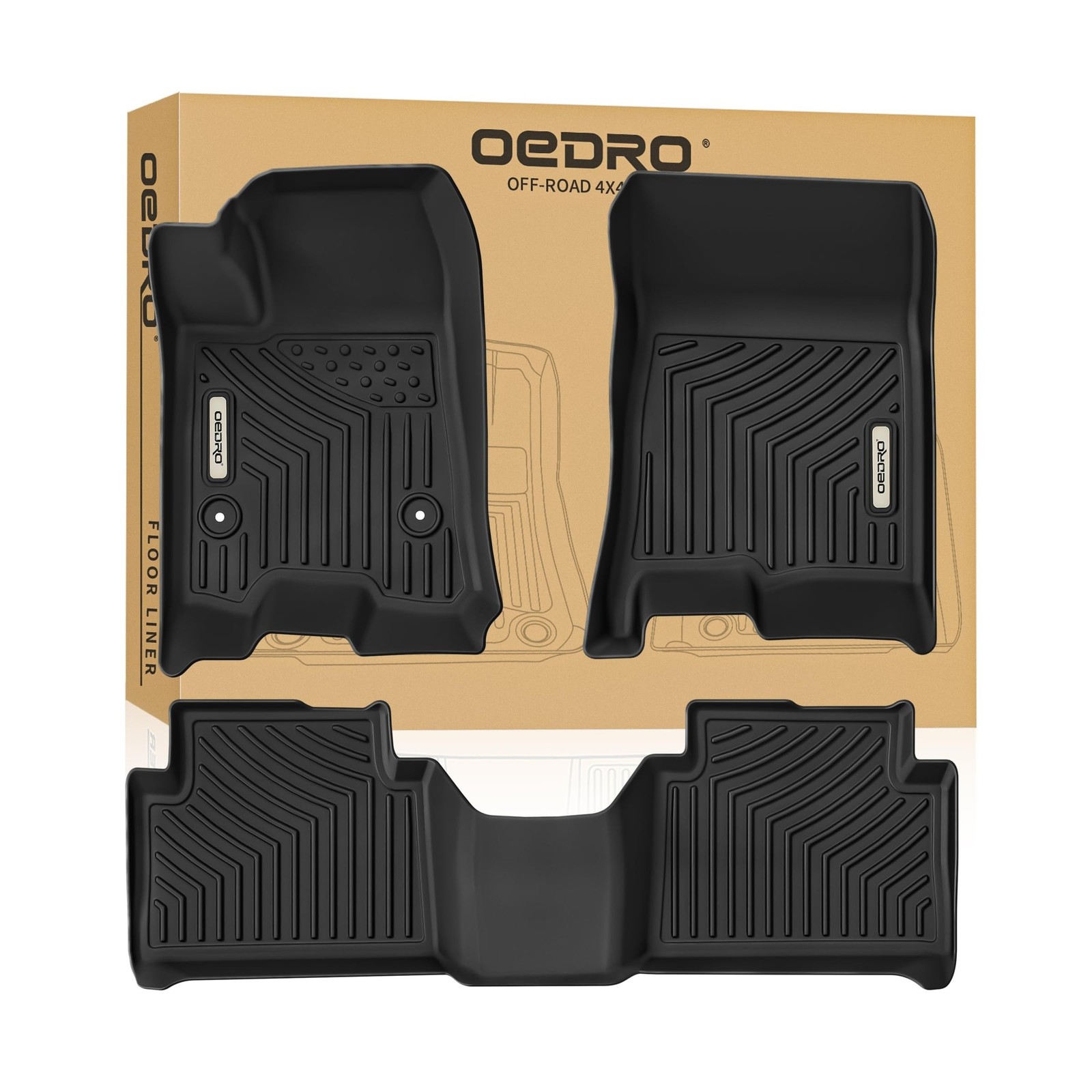 OEDRO Upgraded Floor Mats Fit for 2023-2026 Chevy Colorado Crew Cab/GMC Canyo...