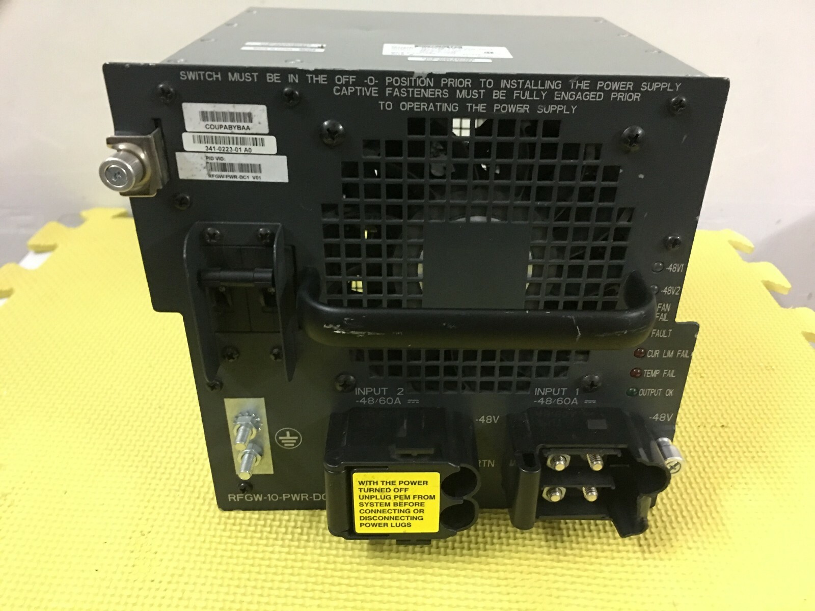 Cisco RFGW-10-PWR-DC1 341-0223 4700W DC Power Supply PSU For RF Gateway10 Tested