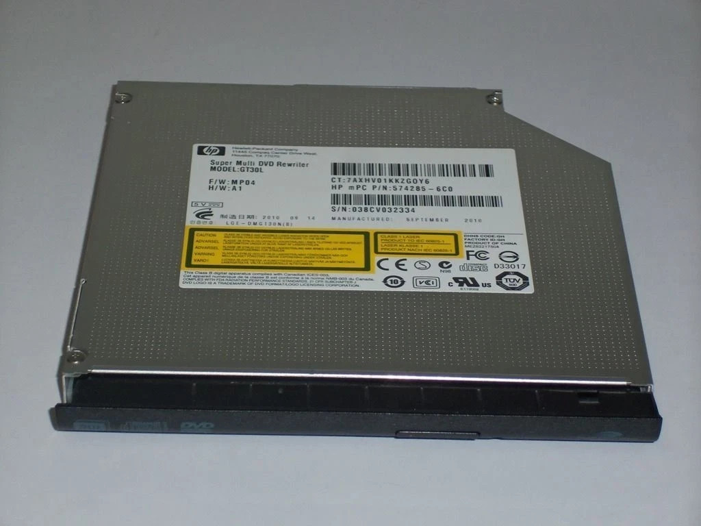 OEM HP EliteBook 8540w CD-RW DVD/RW Burner Drive AD-7586H 574285-TC0 594043-001