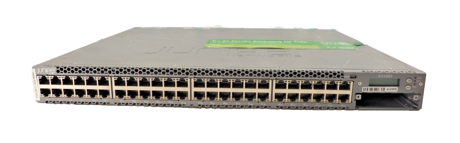 Juniper EX4300 EX4300-48T 48-Port Rack Mount Switch Dual 350W AC