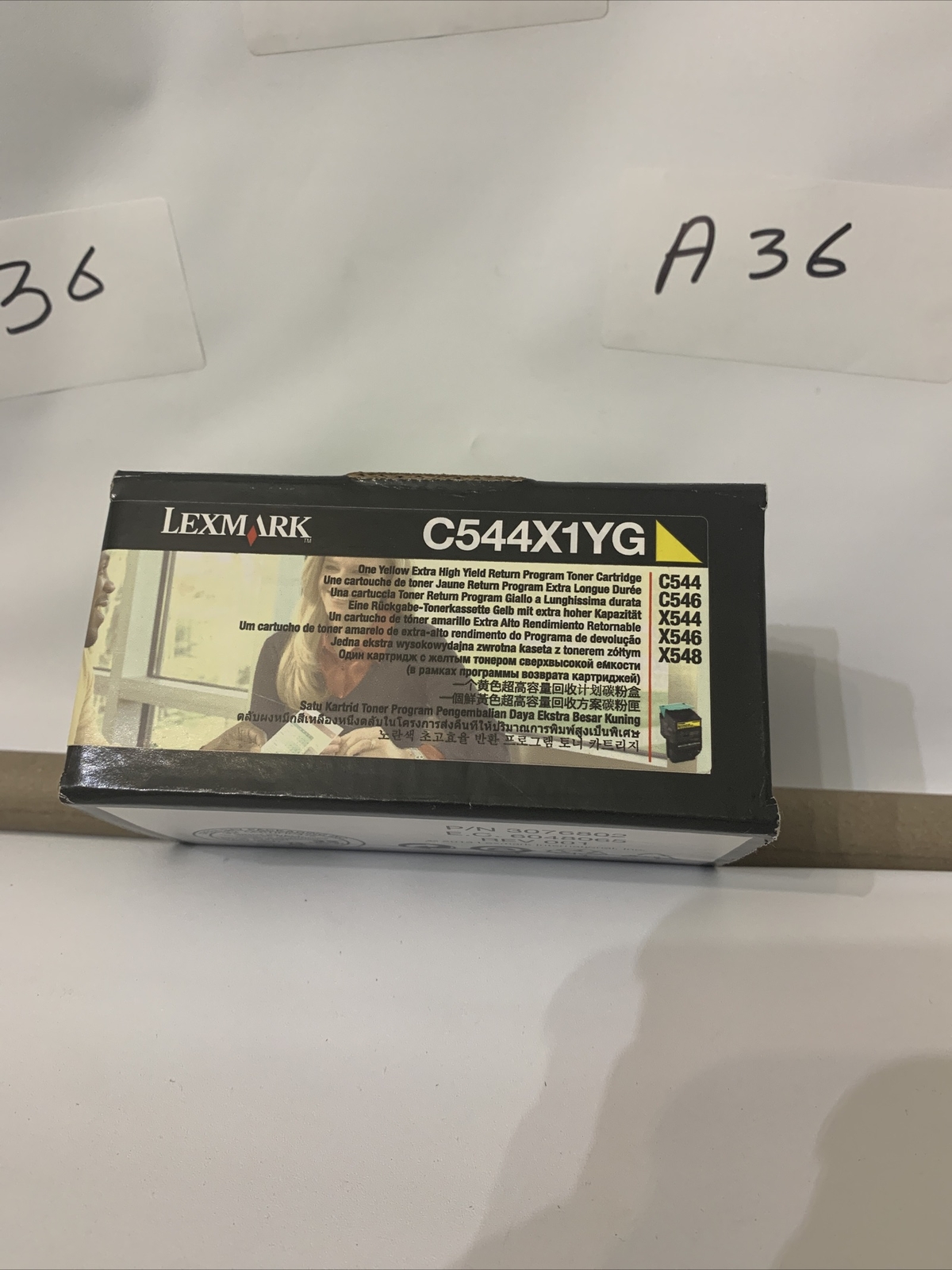 Genuine Lexmark C544X1YG Yellow Toner Cartridge Extra High Yield C544 X546 X548