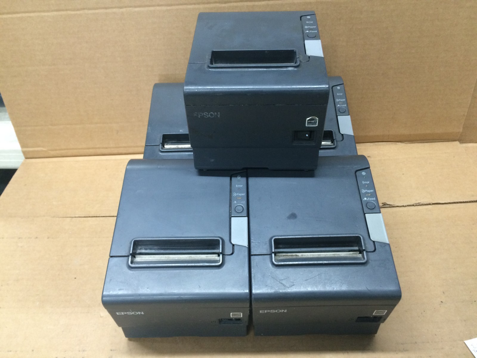 Lot of 5 Epson POS Receipt Thermal Printers TM-T88V M244A Tested