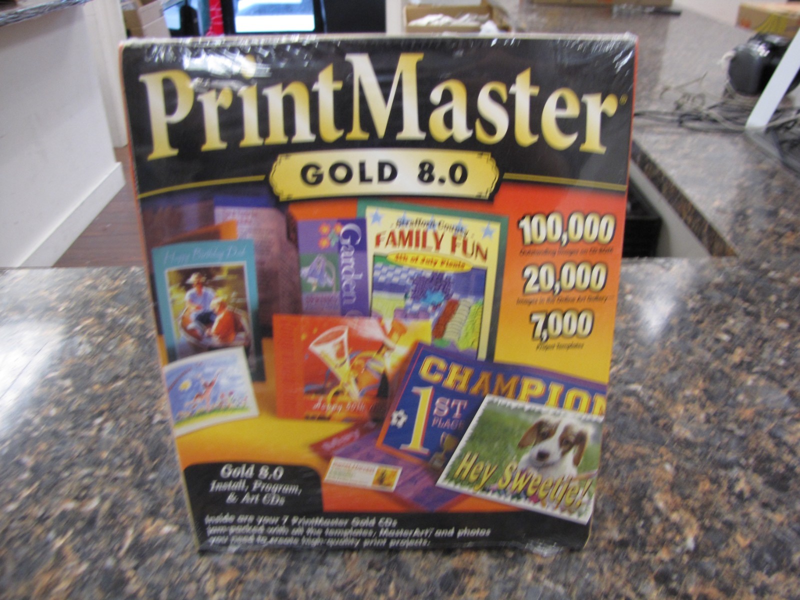 Vintage PrintMaster Gold 8.0 Install/Program & Art CD's - New Sealed